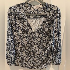 LOFT Floral Patterned Blouse